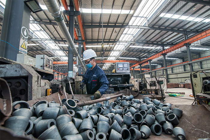 玉树网架配件-锥头加工车间